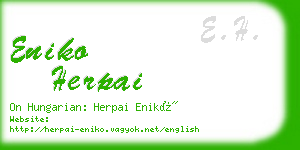 eniko herpai business card